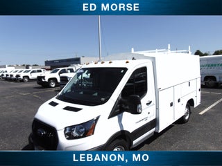 2023 Ford Transit Cutaway Knapheide KUV w/ 3 bow ladder rack