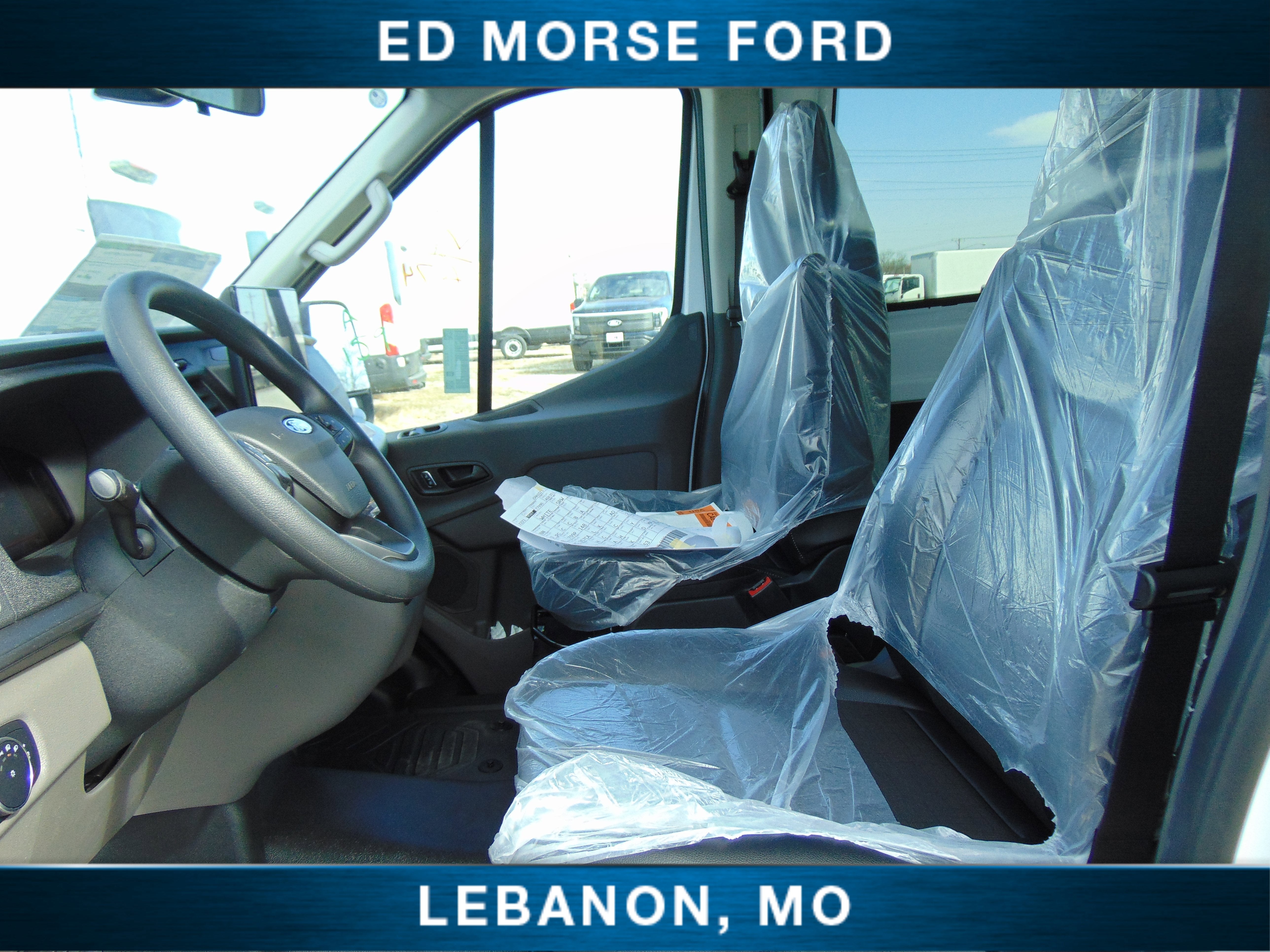 2026 Ford Transit Cargo Van sprayed and partition